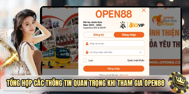 Tổng hợp các thông tin quan trọng khi tham gia OPEN88